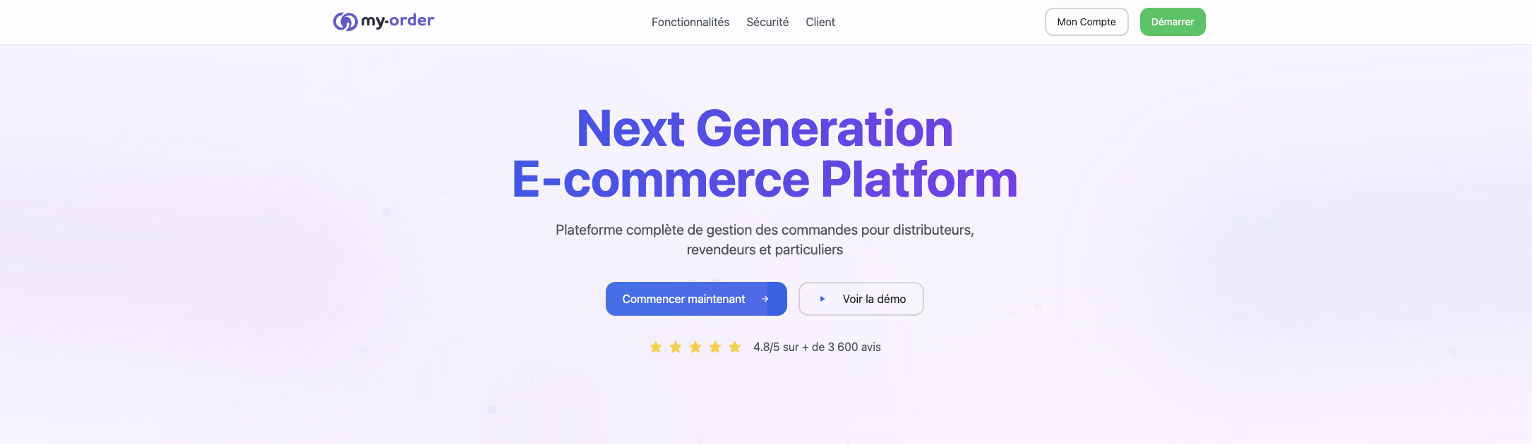 My-Order — Plateforme marketplace connectant fournisseurs et acheteurs professionnel B2B